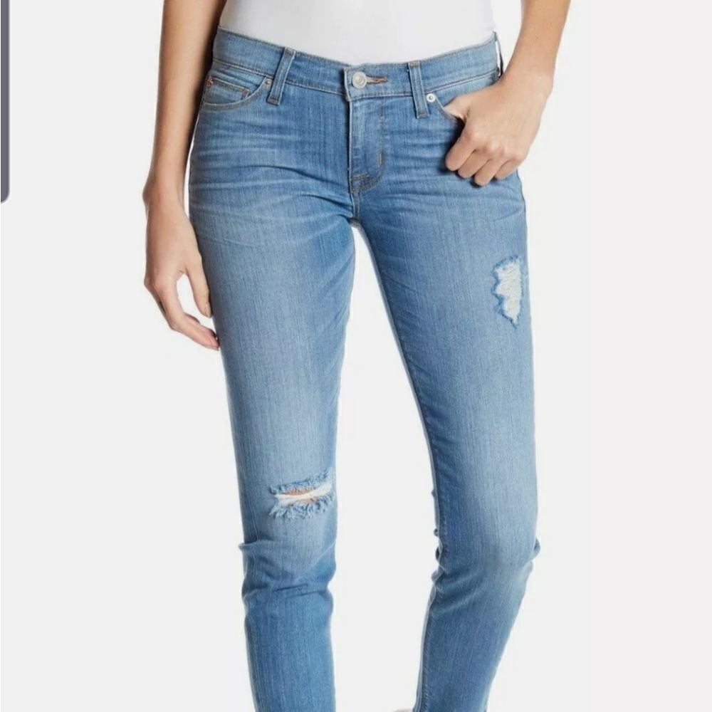 Hudson distressed ankle jeans sz 26
